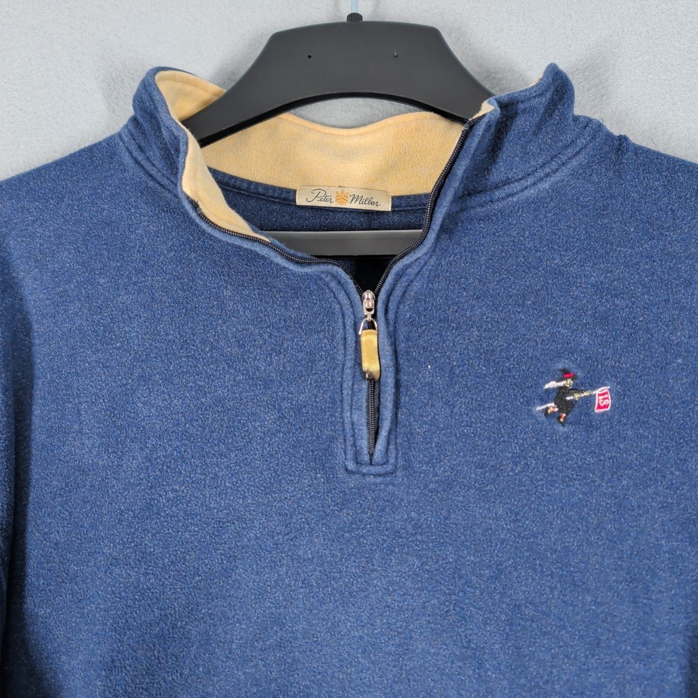 Peter Millar Pullover Mens XL Blue Metropolitan PGA Championship Pro-Am Golf Top - Picture 3 of 10
